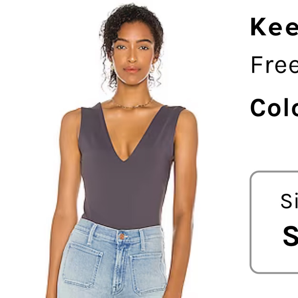 Free people keep it sleek seamless bodysuit. Size small